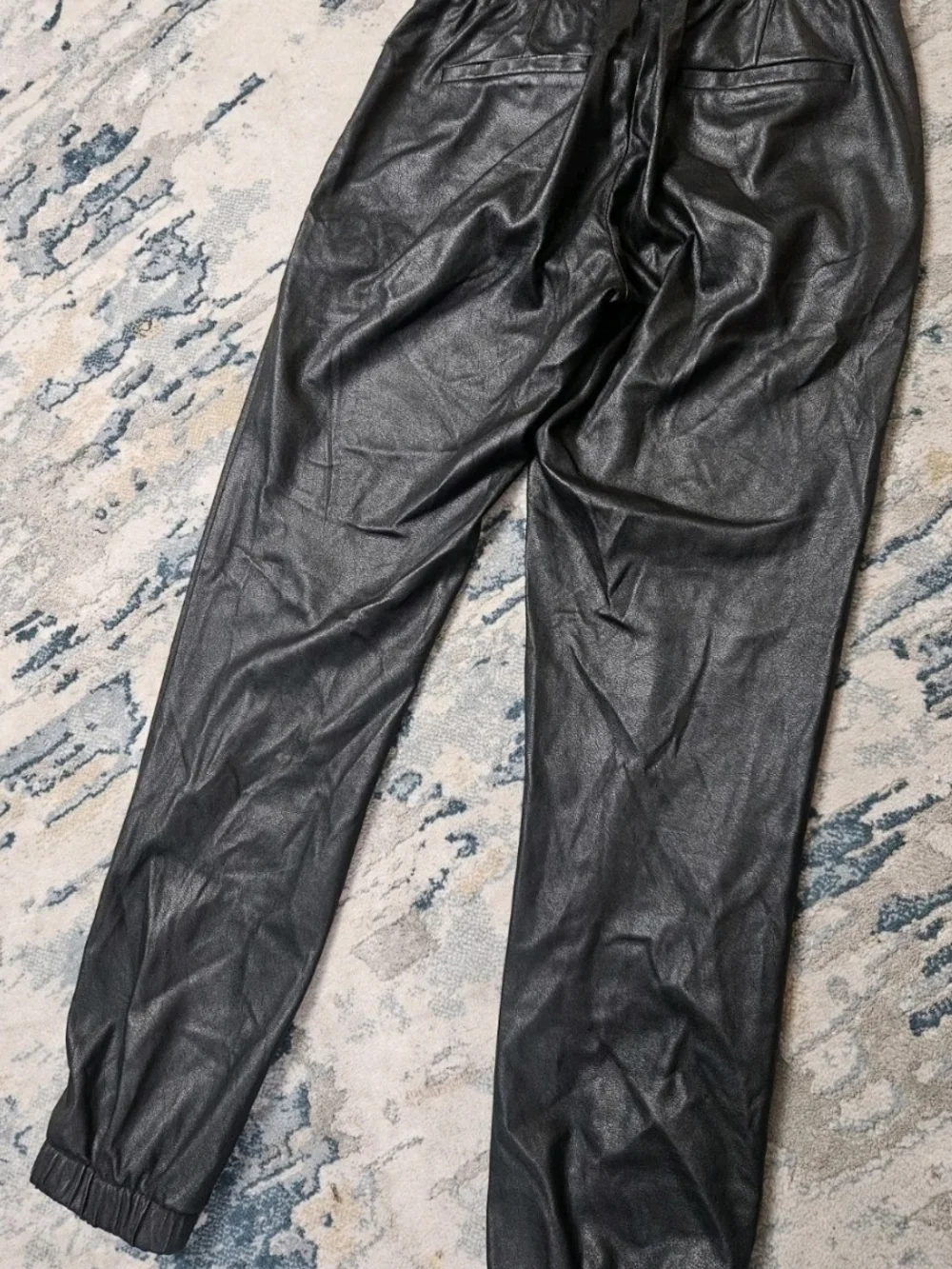n:PHILANTHROPY Black Faux Leather Jacket with Red Label